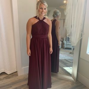 Burgundy formal dress